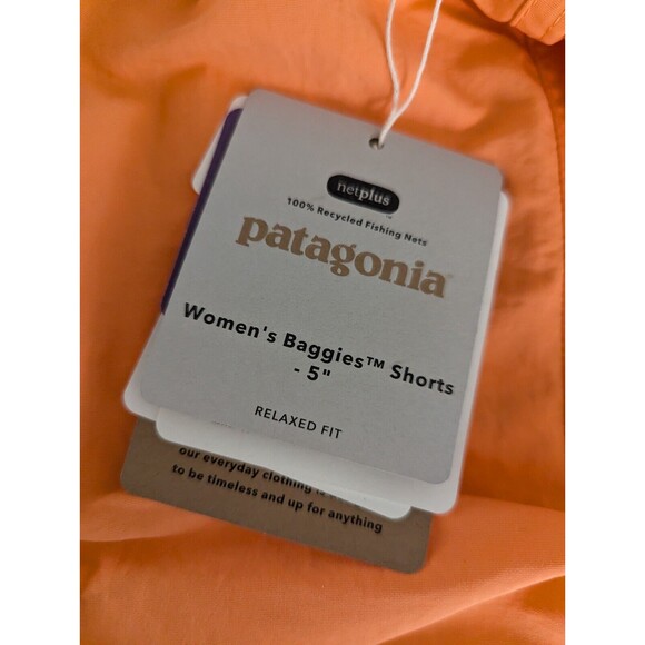 Patagonia Women's 5"  Baggies Shorts Tigerlily Orange 57059 New - Picture 4 of 6